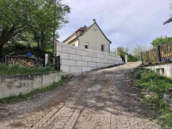 Enrochement légo béton Baraqueville