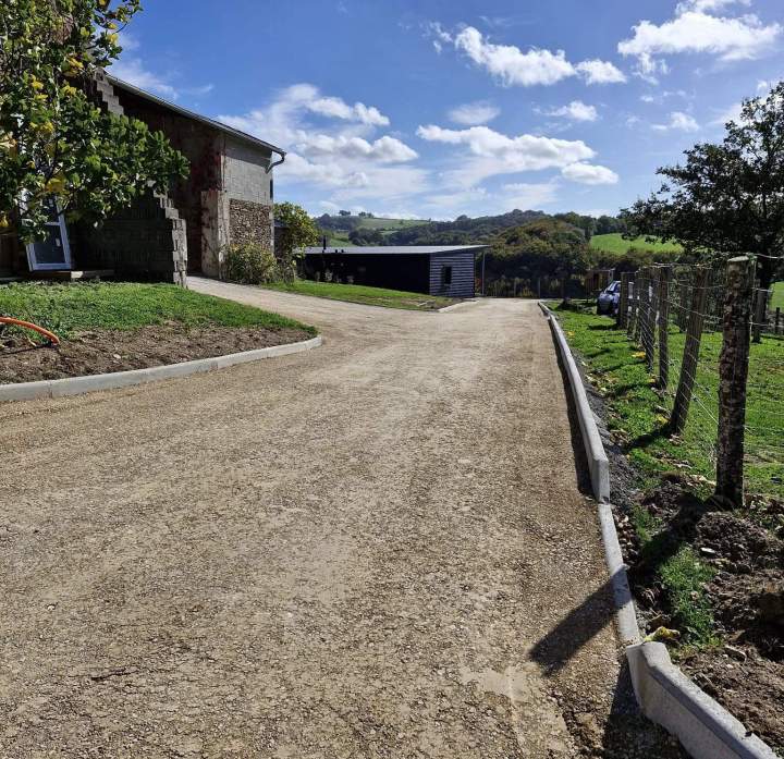 Réalisation voie d'accès Baraqueville